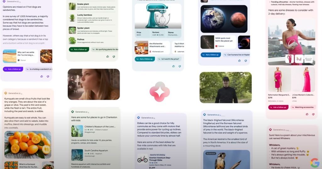Página de resultados de Google en la pantalla de un portátil