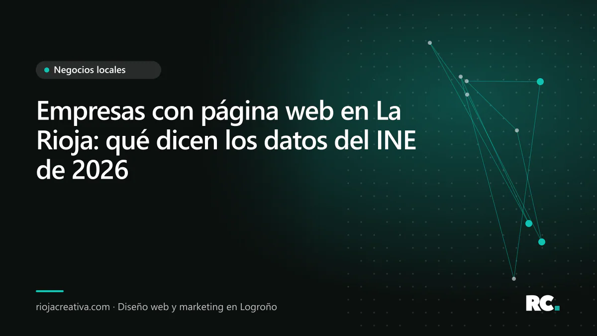 Portada del artículo sobre el porcentaje de empresas con página web en La Rioja según los datos del INE de 2026