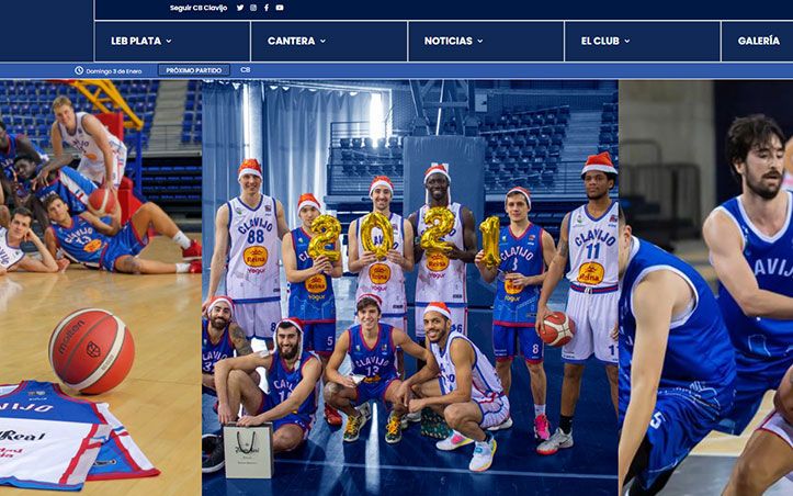 Caso de éxito: web para Club Baloncesto Clavijo