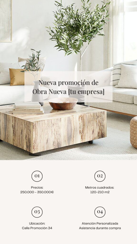 ejemplo de anuncio de marketing inmobiliario